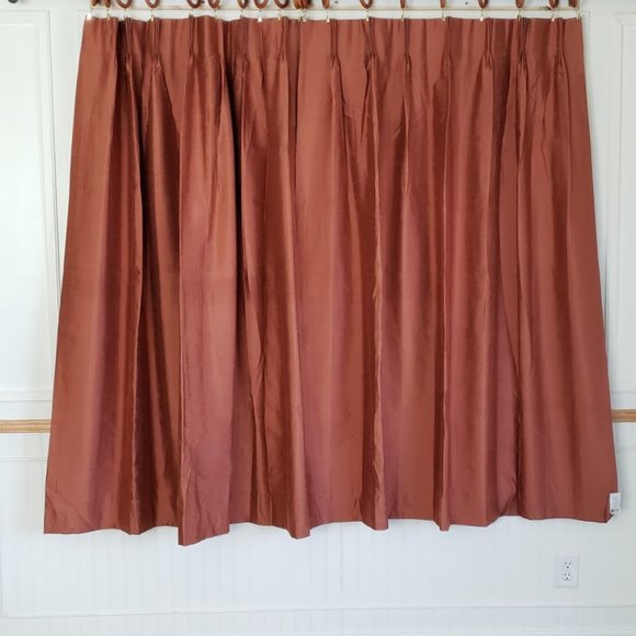 Vtg JC Penney Home Curtains Pinch Pleat 74W x 63L